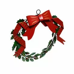 Buy 👏 16" Berry, Leaves & Bow Metal Wall Wreath by Ashland® ⭐ -Ashland Sale Store 10698959 3