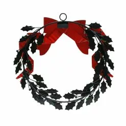 Buy 👏 16" Berry, Leaves & Bow Metal Wall Wreath by Ashland® ⭐ -Ashland Sale Store 10698959 4