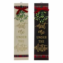 Brand new 😀 Assorted 24'' Meet Me Mistletoe Wall Sign by Ashland® 🥰
