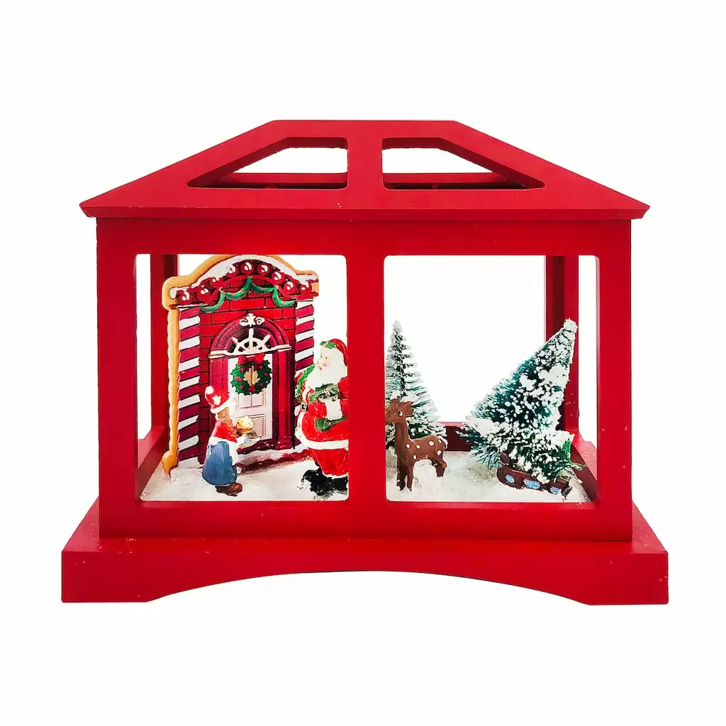 Flash Sale 🧨 8'' Red House with Christmas Tree Tabletop Décor by Ashland® ⭐ 3 Flash Sale 🧨 8'' Red House with Christmas Tree Tabletop Décor by Ashland® ⭐