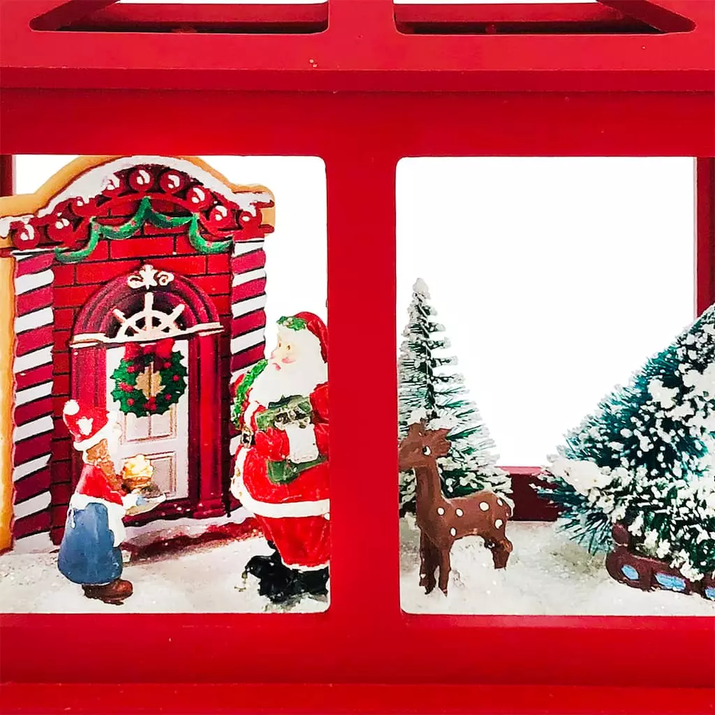 Flash Sale 🧨 8'' Red House with Christmas Tree Tabletop Décor by Ashland® ⭐ 4 Flash Sale 🧨 8'' Red House with Christmas Tree Tabletop Décor by Ashland® ⭐ - Image 2