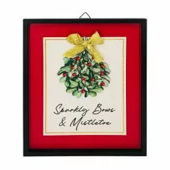 Brand new ⌛ 12'' Sparkly Bow Mistletoe Wall Décor by Ashland® 😍