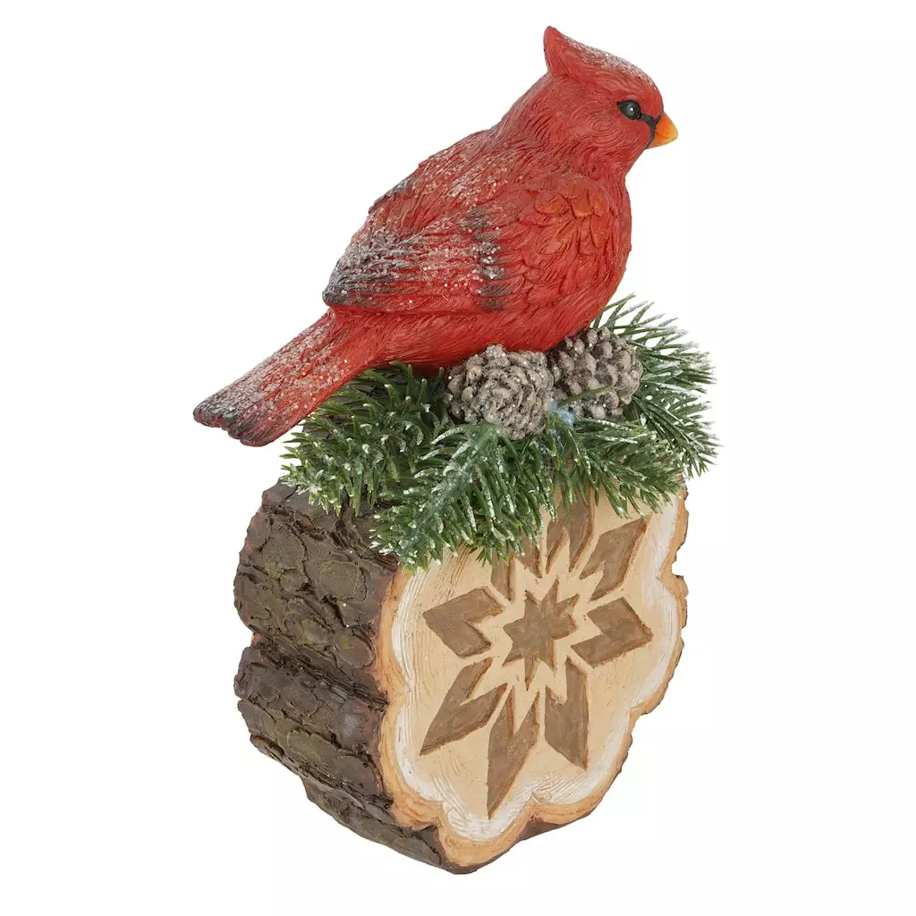 Brand new 𧨠7.5" Cardinal on Stump Tabletop Accent by Ashland® β 4 Brand new 𧨠7.5" Cardinal on Stump Tabletop Accent by Ashland® β - Image 2