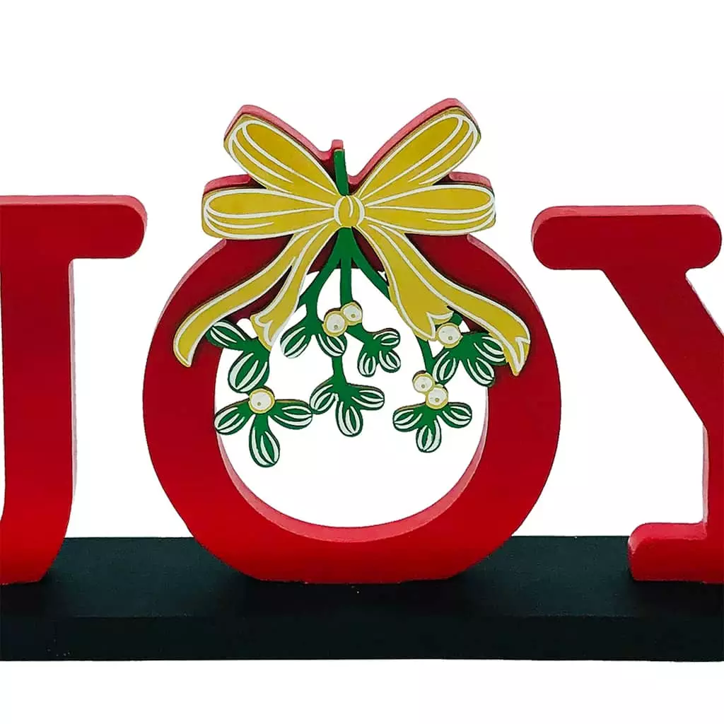 Discount π 11.6'' Joy with Mistletoe Tabletop Sign by Ashland® π 4 Discount π 11.6'' Joy with Mistletoe Tabletop Sign by Ashland® π - Image 2