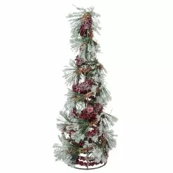 Promo 🛒 16" Frosted Pine Leaf & Berry Tabletop Tree by Ashland® 🔥