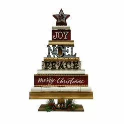 New ❤️ 22" Christmas Sentiment Tabletop Tree by Ashland® ⌛