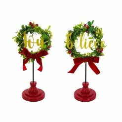 Budget 🌟 Assorted 10.8'' Wreath on Stand Tabletop Décor by Ashland® ❤️