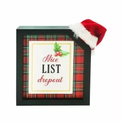Coupon ⭐ Assorted 6.6'' Block Sign with Santa Hat Tabletop Décor by Ashland® ❤️ -Ashland Sale Store 10699031 3