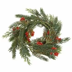 Buy 🌟 5ft. Pine Leaf Coil Garland with Berries by Ashland® ✨