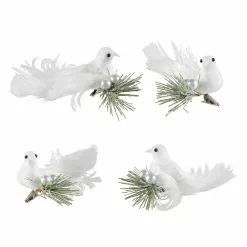Best deal ⌛ White Doves on Frosted Pine Branch Accents by Ashland®, 4ct. 🥰