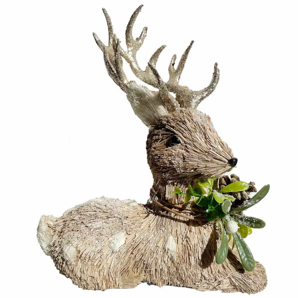 Cheapest 🥰 11.5" Sitting Deer Accent with Mistletoe by Ashland® ✔️ 3 Cheapest 🥰 11.5" Sitting Deer Accent with Mistletoe by Ashland® ✔️