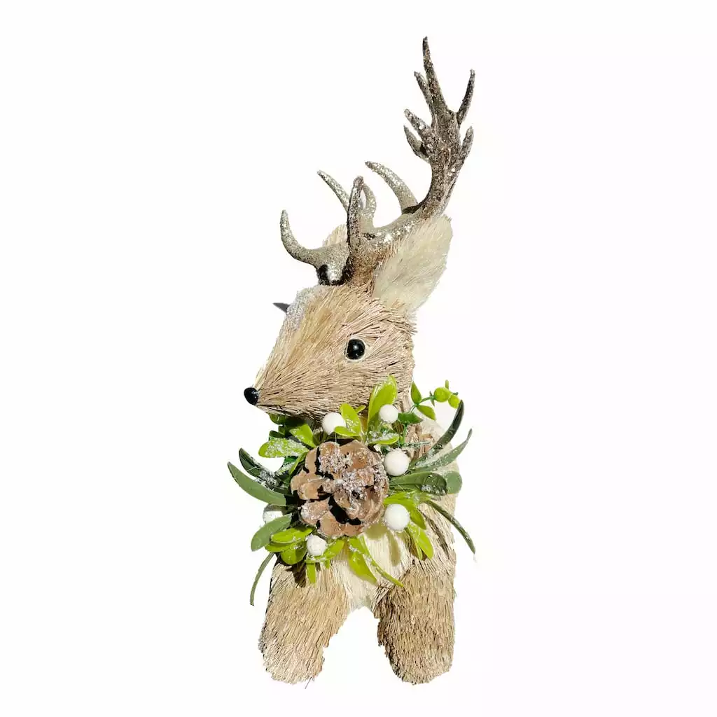 Cheapest 🥰 11.5" Sitting Deer Accent with Mistletoe by Ashland® ✔️ 4 Cheapest 🥰 11.5" Sitting Deer Accent with Mistletoe by Ashland® ✔️ - Image 2
