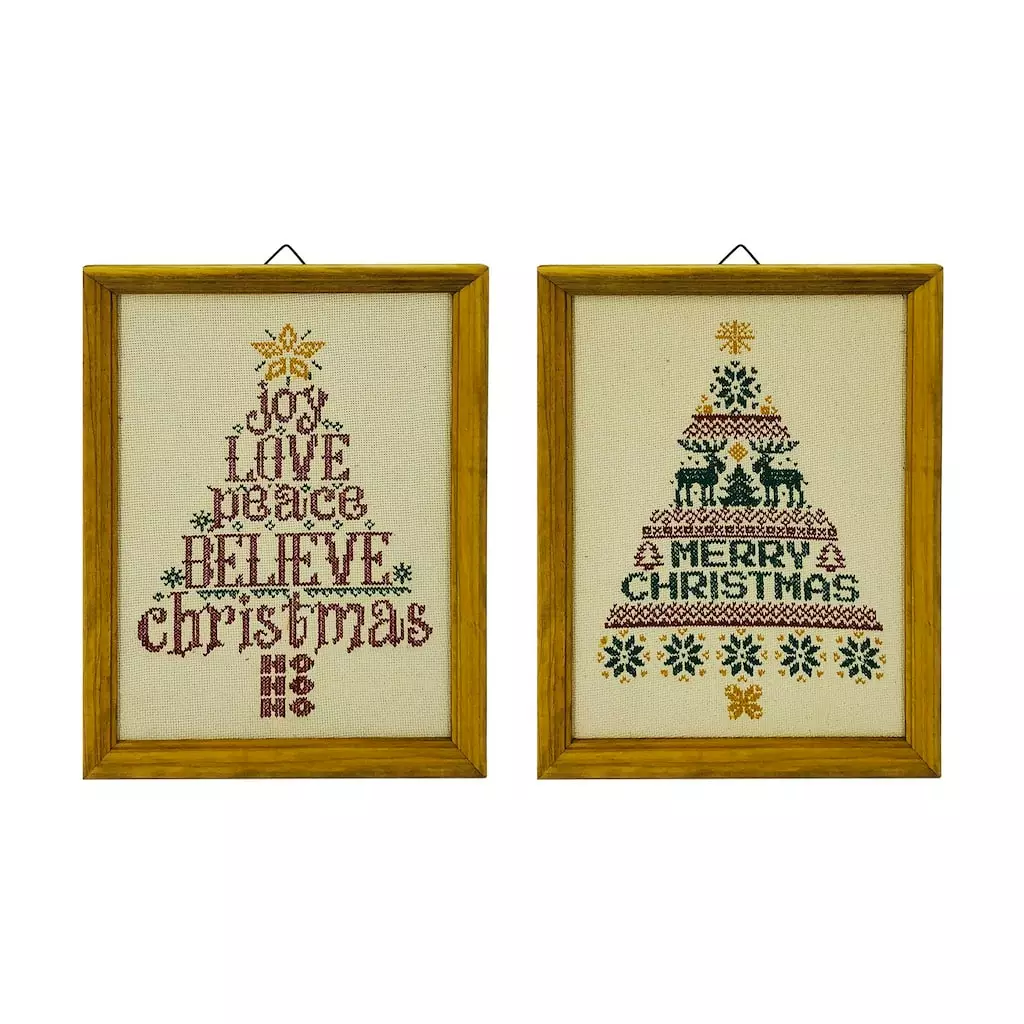Best Sale 🎁 Assorted Framed Christmas Tree Wall Hanging by Ashland® ❤️ 3 Best Sale 🎁 Assorted Framed Christmas Tree Wall Hanging by Ashland® ❤️