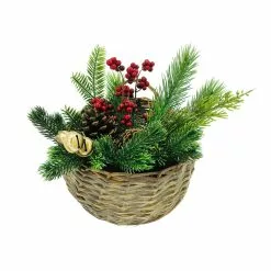 Deals 👍 Pine, Pinecone & Bells Basket Arrangement by Ashland® 😀
