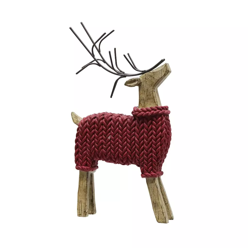 Flash Sale ⭐ Assorted 11.5" Tabletop Deer with Sweater by Ashland® 🔥 4 Flash Sale ⭐ Assorted 11.5" Tabletop Deer with Sweater by Ashland® 🔥 - Image 2