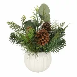 Cheap 🎉 11" Pine Needle & Pinecone Arrangement in Ceramic Pot by Ashland® ✨ -Ashland Sale Store 10699347 2