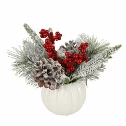 Flash Sale 😉 10" Pine Needle & Berry Arrangement in Ceramic Pot by Ashland® 🤩 5 Flash Sale 😉 10" Pine Needle & Berry Arrangement in Ceramic Pot by Ashland® 🤩 -Ashland Sale Store 10699348 2