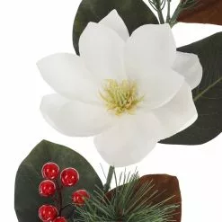 New ⌛ 6ft. White Magnolia & Red Berry Garland by Ashland® 🤩 -Ashland Sale Store 10699409 3