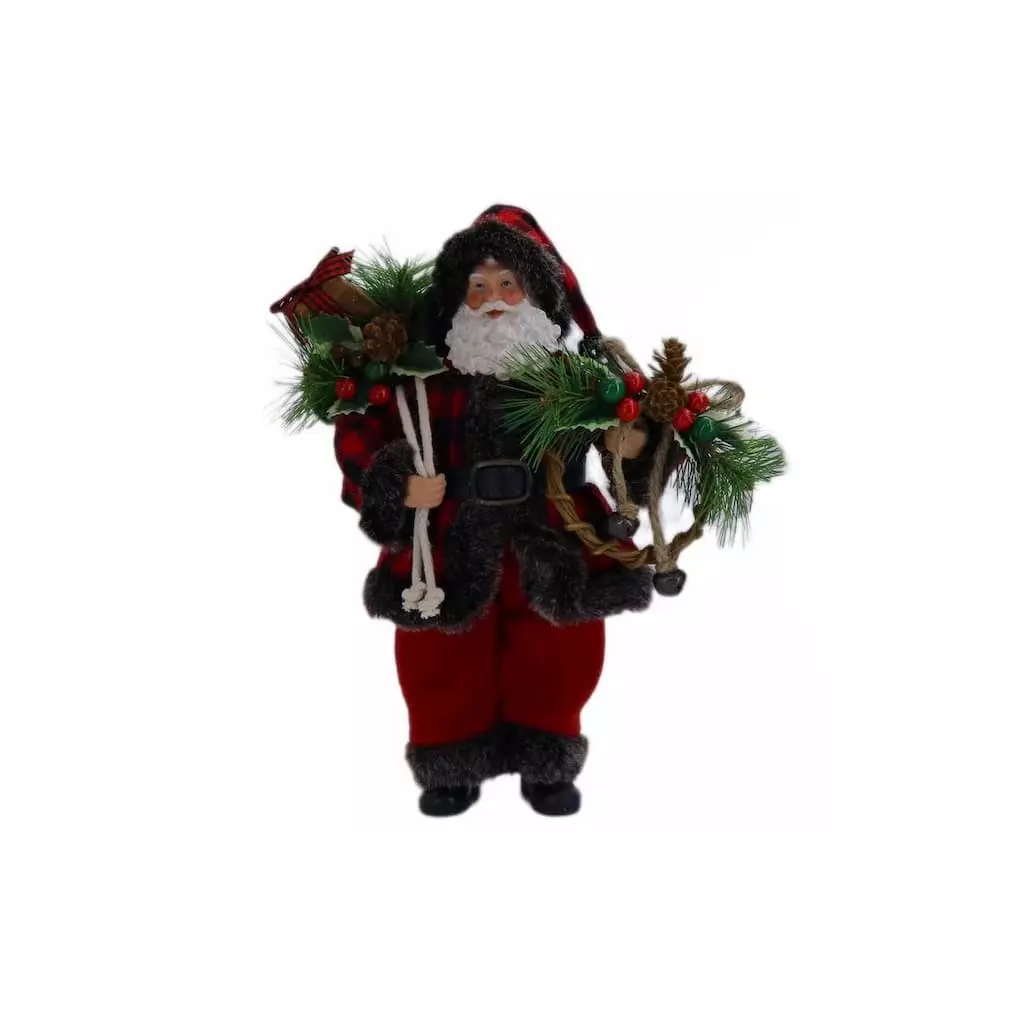 Cheapest ✔️ 10.5" Buffalo Check Santa Figure by Ashland® 🔥 3 Cheapest ✔️ 10.5" Buffalo Check Santa Figure by Ashland® 🔥