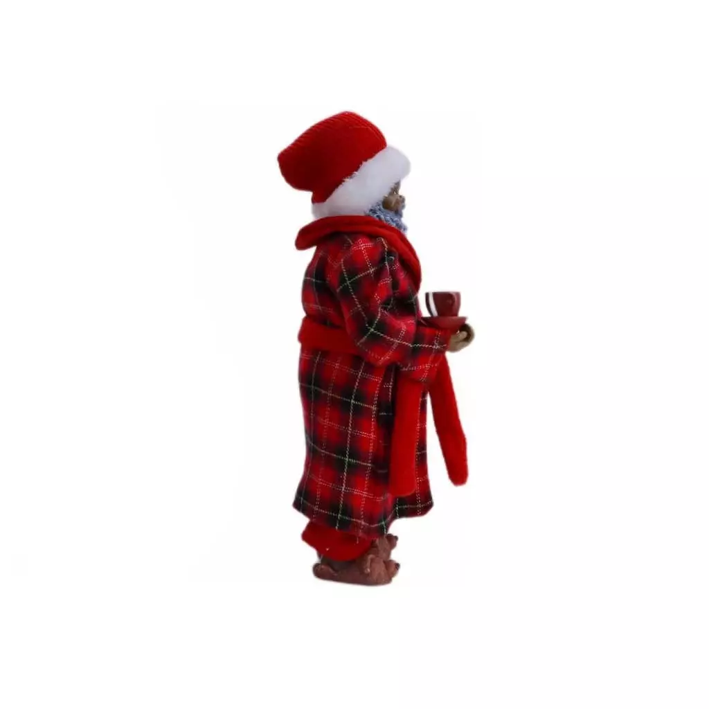 Top 10 💯 10.5" Plaid Robe Santa Figure by Ashland® 🎁 4 Top 10 💯 10.5" Plaid Robe Santa Figure by Ashland® 🎁 - Image 2