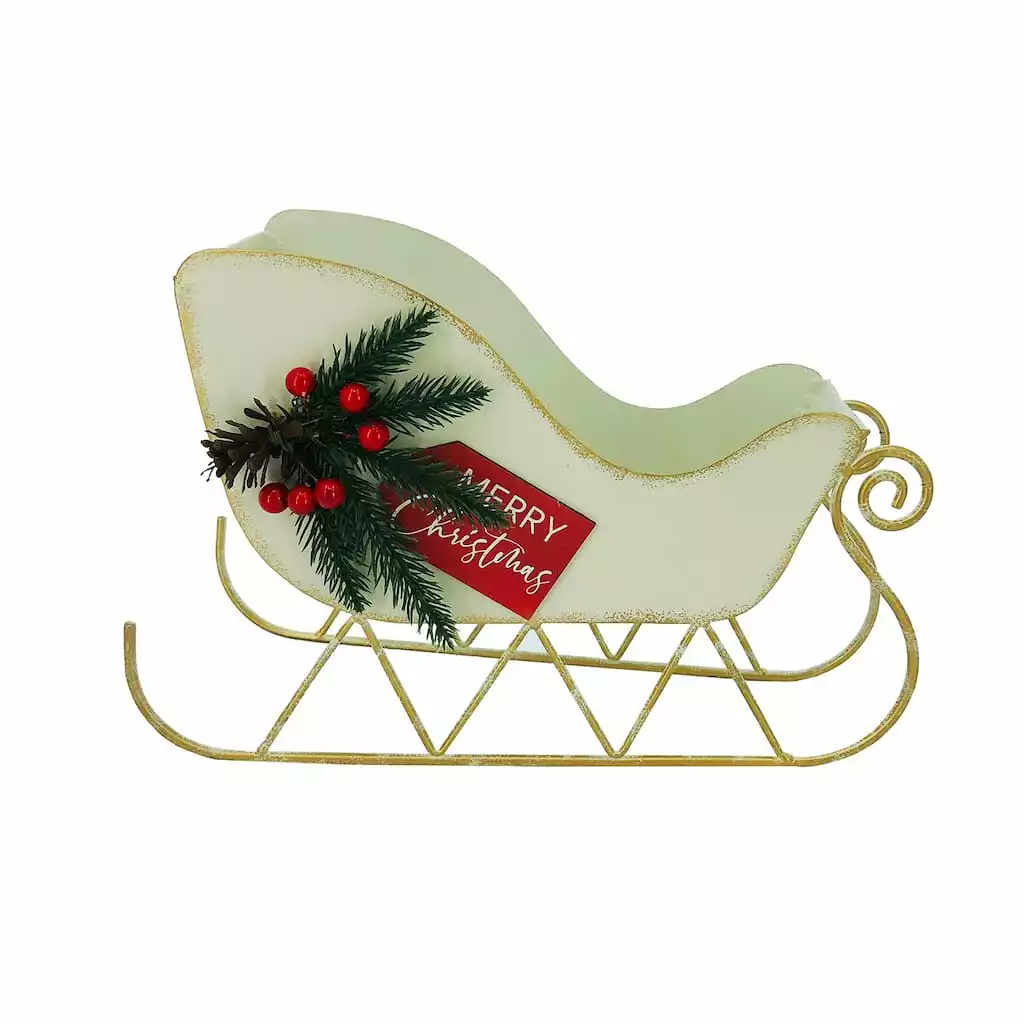 Buy ❤️ 11.6" ❄ Christmas Sleigh Decoration by Ashland® 🥰 3 Buy ❤️ 11.6" ❄ Christmas Sleigh Decoration by Ashland® 🥰