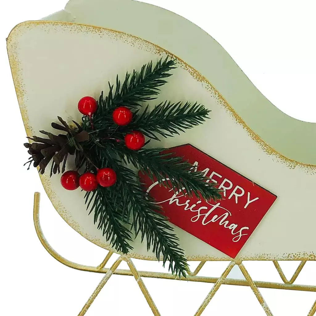 Buy ❤️ 11.6" ❄ Christmas Sleigh Decoration by Ashland® 🥰 4 Buy ❤️ 11.6" ❄ Christmas Sleigh Decoration by Ashland® 🥰 - Image 2