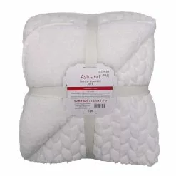 Brand new ❤️ White Faux Berber Throw Blanket by Ashland® ⌛