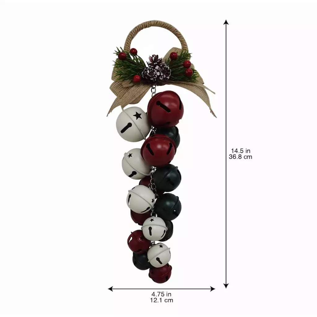 Top 10 🎁 14.5" Red, Green and White Bell Bunch Door Hanger by Ashland® ❤️ 5 Top 10 🎁 14.5" Red, Green and White Bell Bunch Door Hanger by Ashland® ❤️ - Image 3