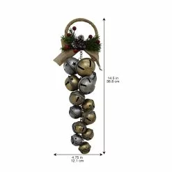 Cheap ✔️ 14.5" Silver and Gold Bell Bunch Door Hanger by Ashland® ⭐ -Ashland Sale Store 10699742 3