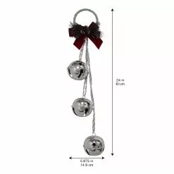 Deals ⭐ 24" Shiny Silver 3 Bell Door Hanger by Ashland® 👏 -Ashland Sale Store 10699746 3