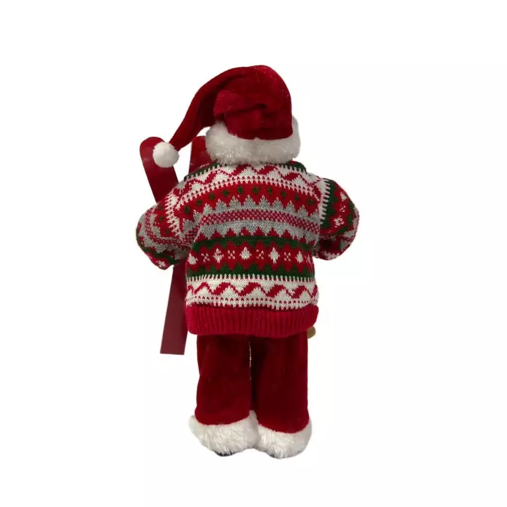 Discount ✔️ 10.5" Skiing Santa Figurine by Ashland® ❤️ 5 Discount ✔️ 10.5" Skiing Santa Figurine by Ashland® ❤️ - Image 3