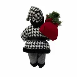 Outlet 🥰 10.5" Houndstooth Santa Figurine by Ashland® 🎉 -Ashland Sale Store 10699786 3