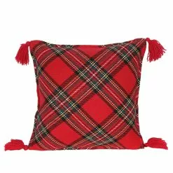 Best Sale ⌛ Red Plaid ❄ Christmas Accent Pillow by Ashland® 👏