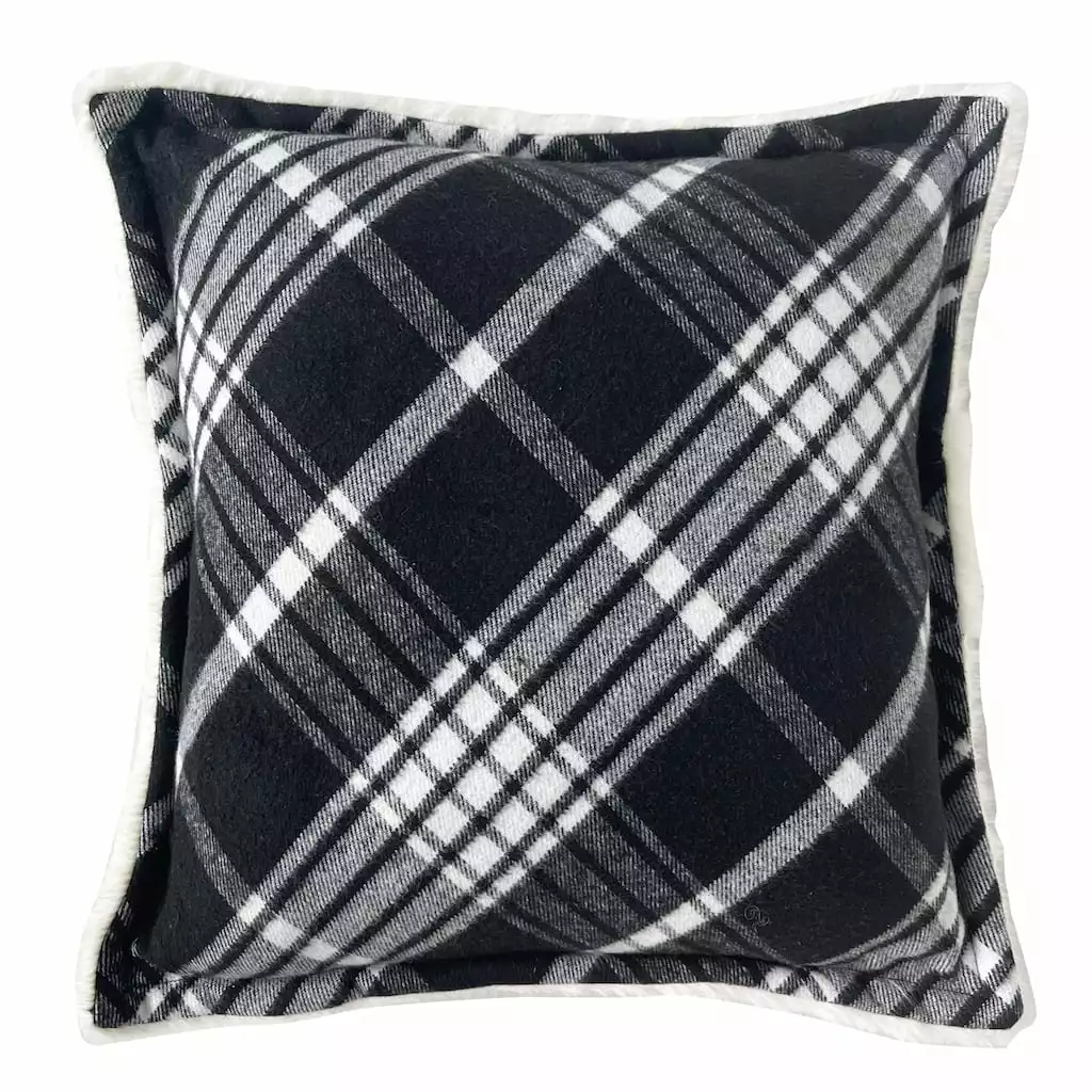 Deals ✨ Black & White Tartan Christmas Accent Pillow by Ashland® 👍 3 Deals ✨ Black & White Tartan Christmas Accent Pillow by Ashland® 👍