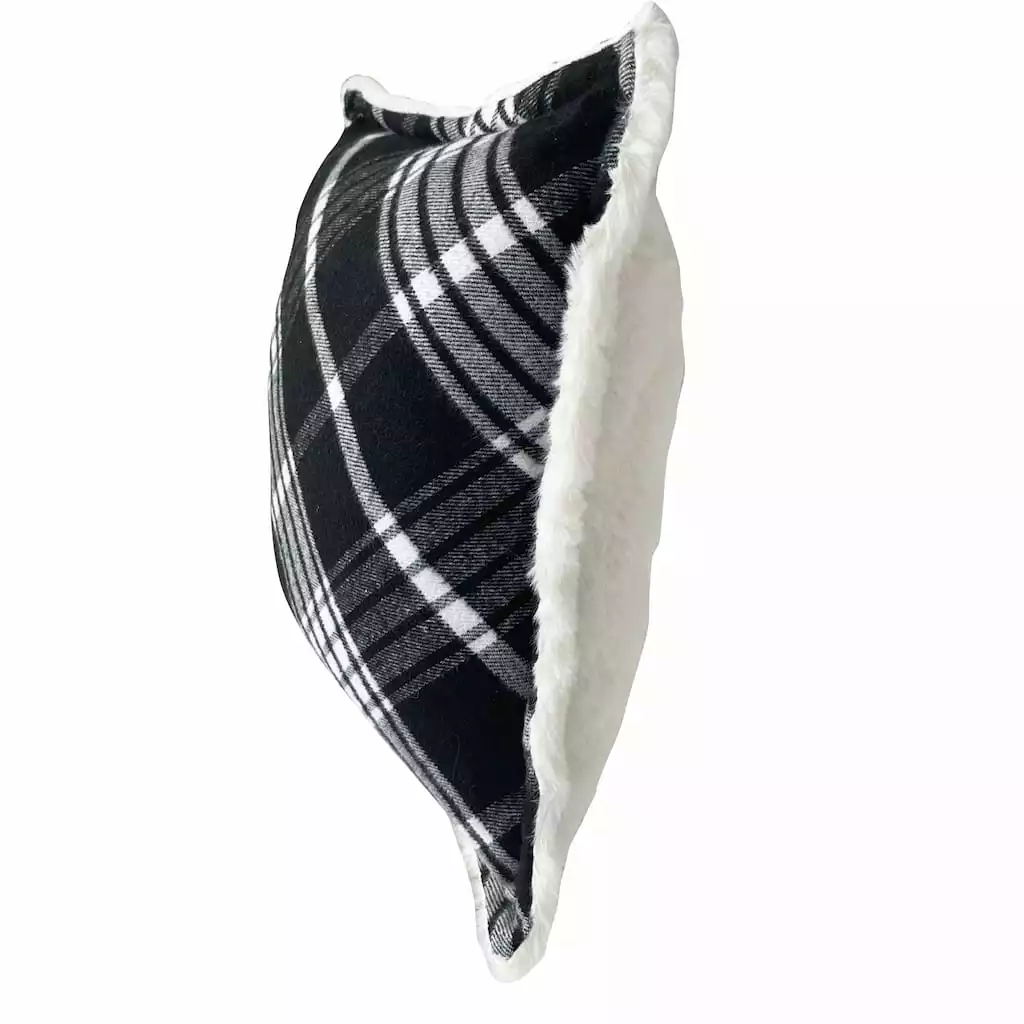 Deals ✨ Black & White Tartan Christmas Accent Pillow by Ashland® 👍 4 Deals ✨ Black & White Tartan Christmas Accent Pillow by Ashland® 👍 - Image 2