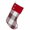 Discount ⌛ 20" White Plaid Stocking by Ashland® 🥰 -Ashland Sale Store 10699866 1