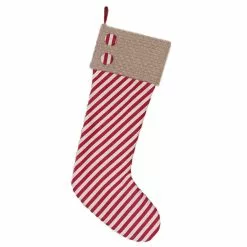 Cheapest 🔥 23" Red & White Striped Stocking by Ashland® ⌛