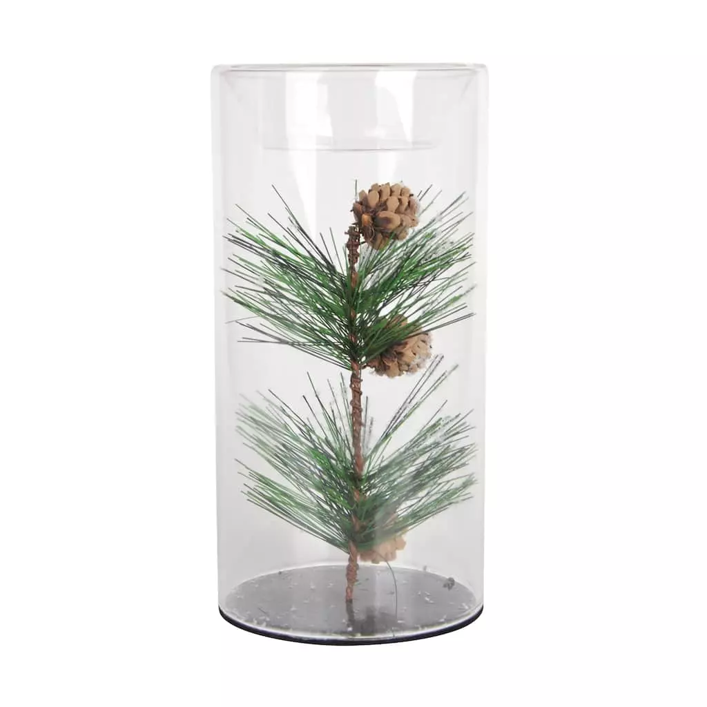 Discount 😉 8" Pine Leaf Glass Tealights Holder by Ashland® ⌛ 3 Discount 😉 8" Pine Leaf Glass Tealights Holder by Ashland® ⌛