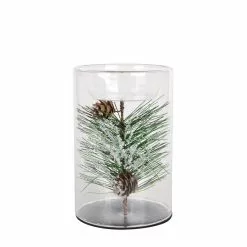 Best Pirce 🔔 6" Pine Leaf Glass Tealight Holder by Ashland® 😍