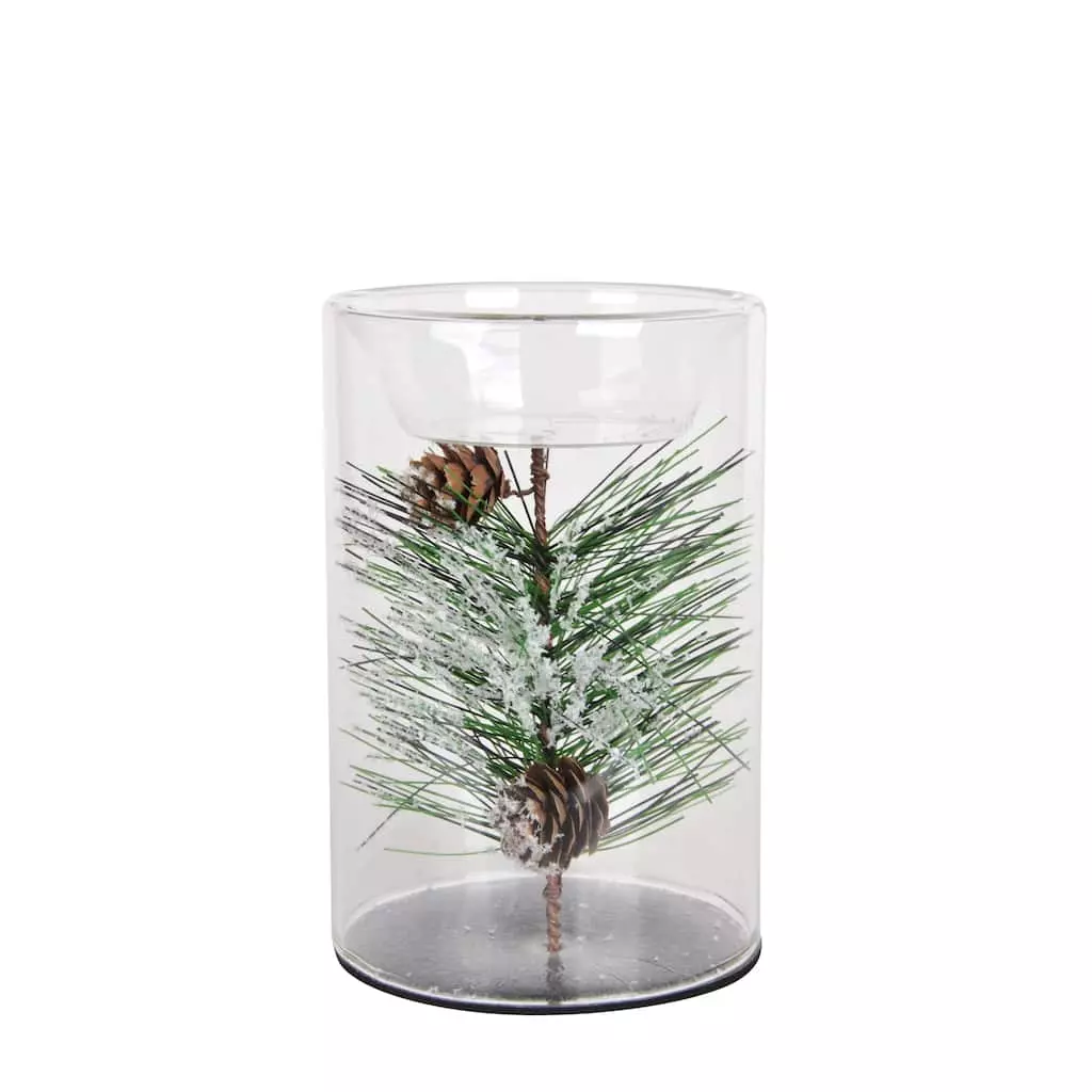 Best Pirce 🔔 6" Pine Leaf Glass Tealight Holder by Ashland® 😍 3 Best Pirce 🔔 6" Pine Leaf Glass Tealight Holder by Ashland® 😍