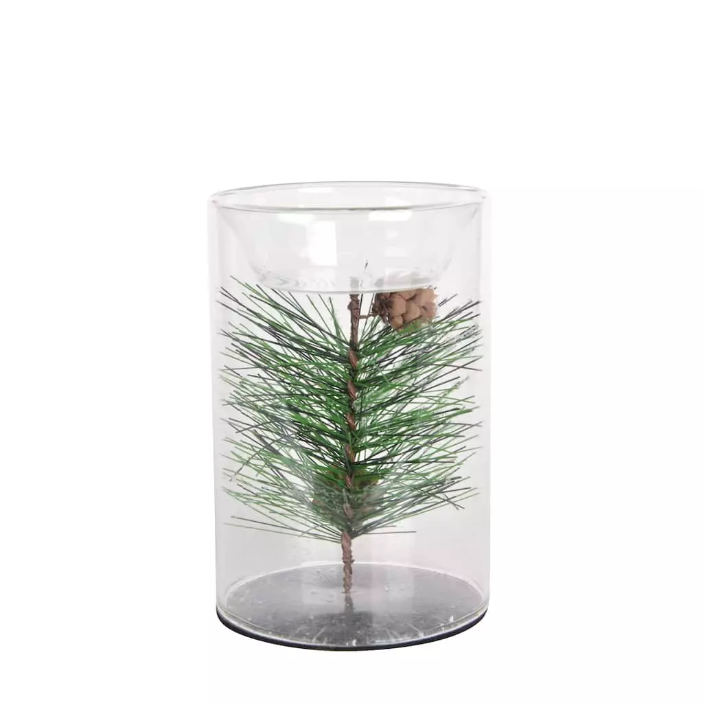 Best Pirce 🔔 6" Pine Leaf Glass Tealight Holder by Ashland® 😍 4 Best Pirce 🔔 6" Pine Leaf Glass Tealight Holder by Ashland® 😍 - Image 2