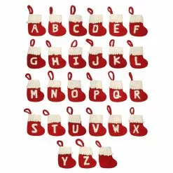 Flash Sale 😉 Assorted 6" Monogram Mini Stocking Ornament by Ashland® ❤️