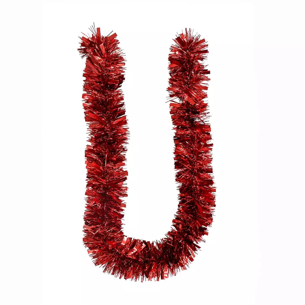 Outlet ⭐ 6ft. Red Tinsel Garland by Ashland® 🥰 4 Outlet ⭐ 6ft. Red Tinsel Garland by Ashland® 🥰 - Image 2