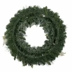 Buy 👏 30" Flocked Pine, Poinsettia, Ornament & Fern Wreath by Ashland® ⭐ -Ashland Sale Store 10699971 3