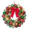 Budget 🎉 23" Red, Green & Gold Ball Ornament Wall Wreath by Ashland® 👍 -Ashland Sale Store 10699989 1