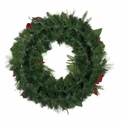 Brand new 🥰 30" Poinsettias, Pinecones, Berries & Ornaments Wreath by Ashland® ⌛ -Ashland Sale Store 10699997 3