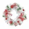 Best reviews of 🤩 22" Candy Cane & Holly Berry White Wreath by Ashland® 😍 -Ashland Sale Store 10700009 1