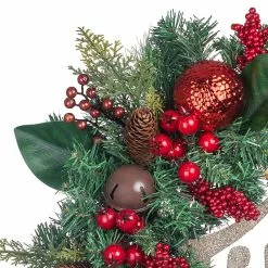 Best deal 🧨 24" Church & Red Ball Ornament Pine Wreath by Ashland® ❤️ -Ashland Sale Store 10700019 2