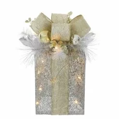 Cheap ⭐ 16" White Pine Gift Box With LED Lights by Ashland® 🛒 -Ashland Sale Store 10700058 2