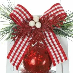 Flash Sale 😍 12" White Lantern With Ornaments & Bow by Ashland® 🤩 -Ashland Sale Store 10700068 3